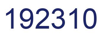 Number 192310 blue image