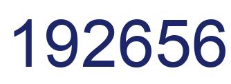 Number 192656 blue image
