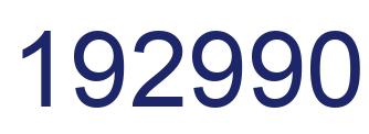 Number 192990 blue image