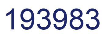 Number 193983 blue image