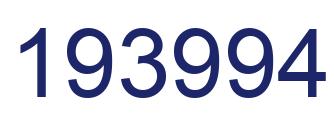 Number 193994 blue image