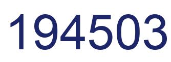 Number 194503 blue image