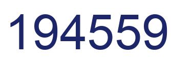 Number 194559 blue image