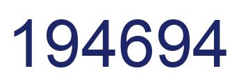 Número 194694 imagen azul