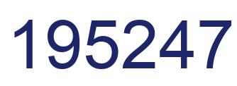 Número 195247 imagen azul