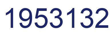 Number 1953132 blue image