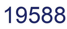 Número 19588 imagen azul