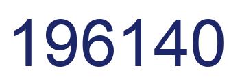 Number 196140 blue image