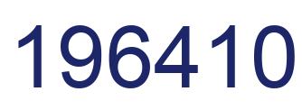 Number 196410 blue image