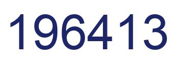 Number 196413 blue image