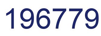 Number 196779 blue image