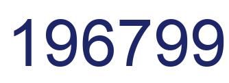 Number 196799 blue image