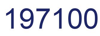 Número 197100 imagen azul