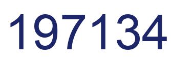 Número 197134 imagen azul