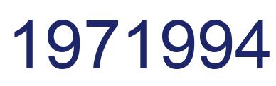 Number 1971994 blue image