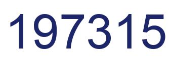 Number 197315 blue image