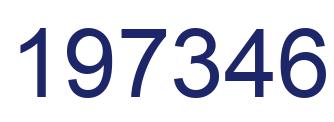 Number 197346 blue image