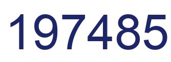 Número 197485 imagen azul