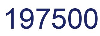 Número 197500 imagen azul