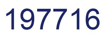 Number 197716 blue image