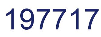 Number 197717 blue image