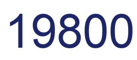 Número 19800 imagen azul
