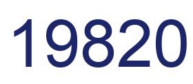 Zahl 19820 blau bild