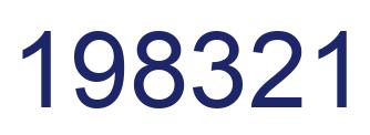 Number 198321 blue image