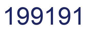 Number 199191 blue image