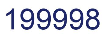 Número 199998 imagen azul