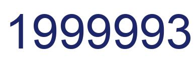 Number 1999993 blue image