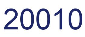 Número 20010 imagen azul