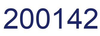 Number 200142 blue image