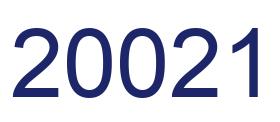 Número 20021 imagen azul