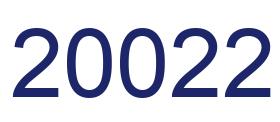 Número 20022 imagen azul