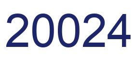 Zahl 20024 blau bild