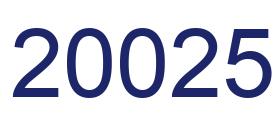 Number 20025 blue image