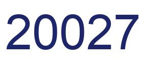 Number 20027 blue image
