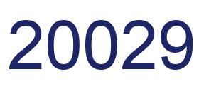 Zahl 20029 blau bild