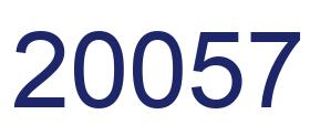 Number 20057 blue image