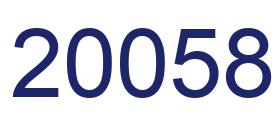 Número 20058 imagen azul