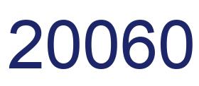 Número 20060 imagen azul