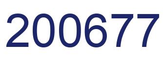 Number 200677 blue image
