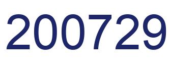 Number 200729 blue image