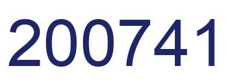 Number 200741 blue image