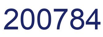 Número 200784 imagen azul