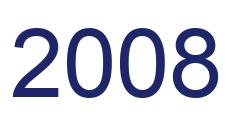 Número 2008 imagen azul