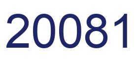 Número 20081 imagen azul