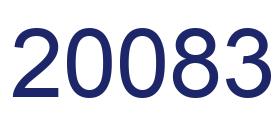 Zahl 20083 blau bild