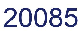 Número 20085 imagen azul